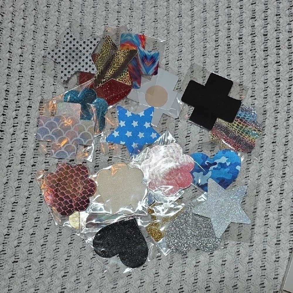Assorted Glitter and Patterned Patches